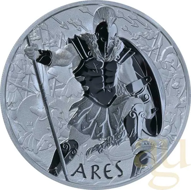 1 Unze Silbermünze Tuvalu - Gods of Olympus - Ares 2023