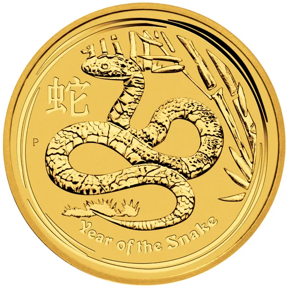 1 Kilogramm Goldmünze Australien Lunar II Schlange 2013