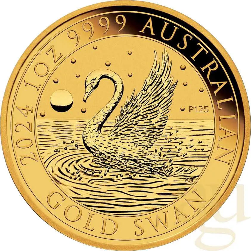 1 Unze Goldmünze Australien Schwan 2024