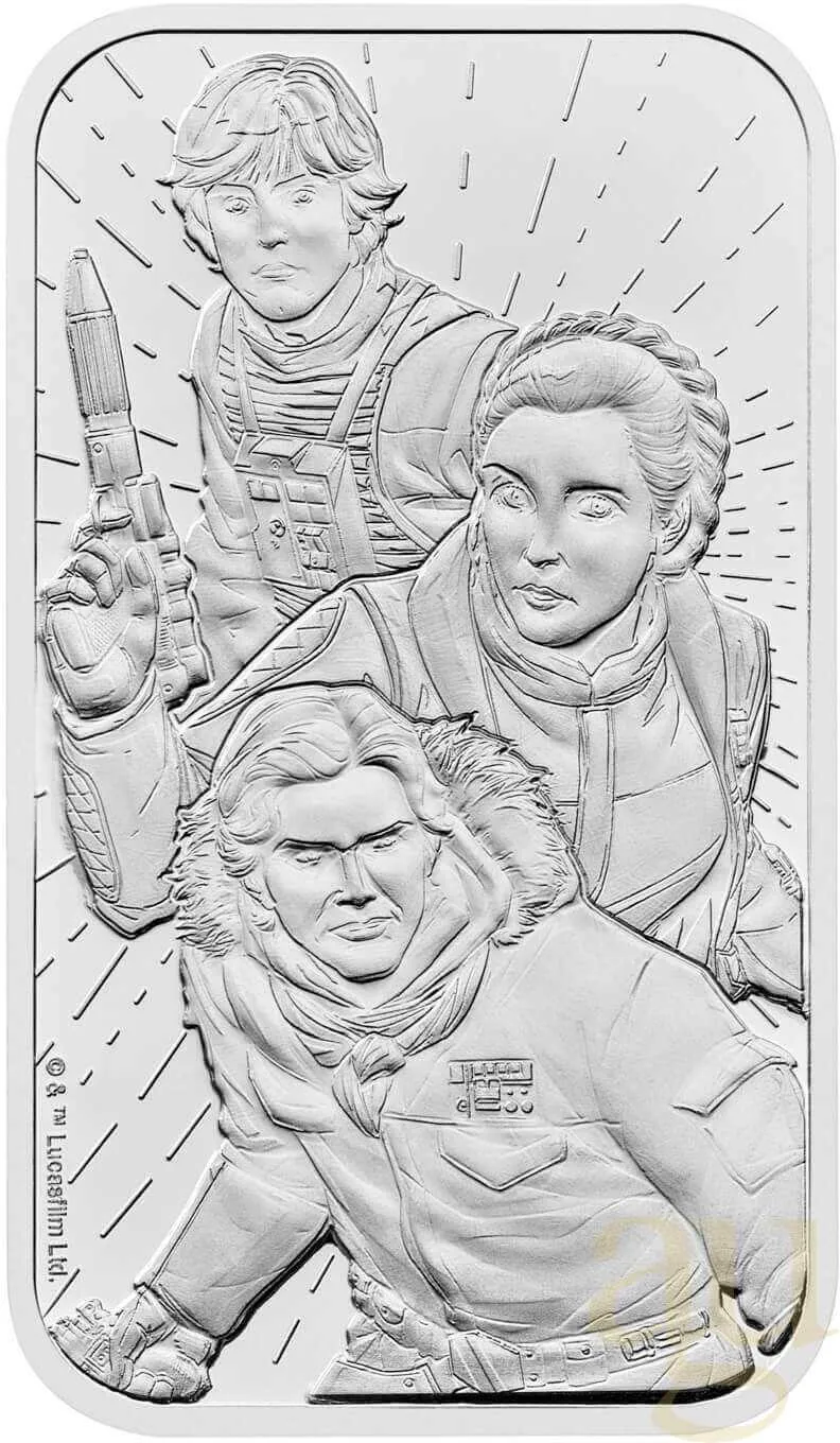 31,1 Gramm Silberbarren The Royal Mint - Star Wars - Light Side
