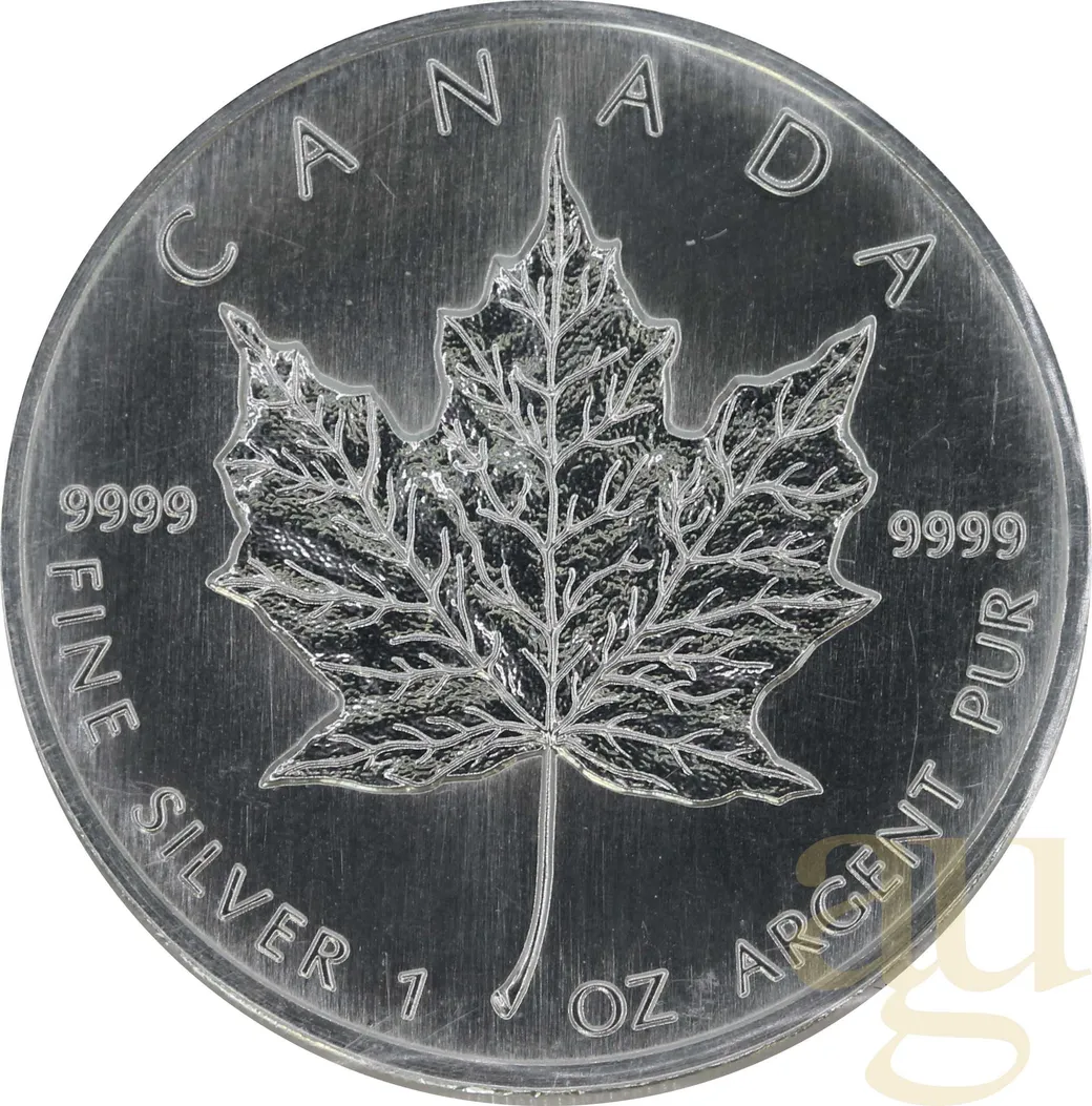 1 Unze Silbermünze Maple Leaf 1996