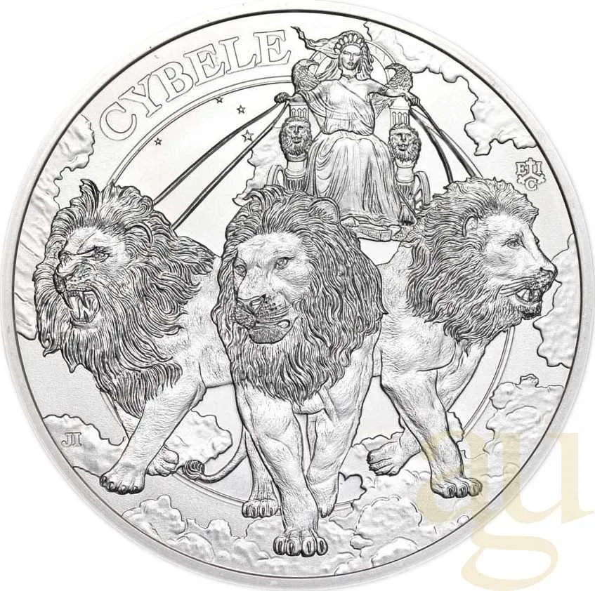 1 Unze Silbermünze The Goddesses Series: Cybele and the Lions 2024