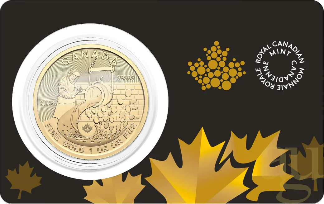 1 Unze Goldmünze Klondike Gold Rush - From Dore to Refined Gold 2024