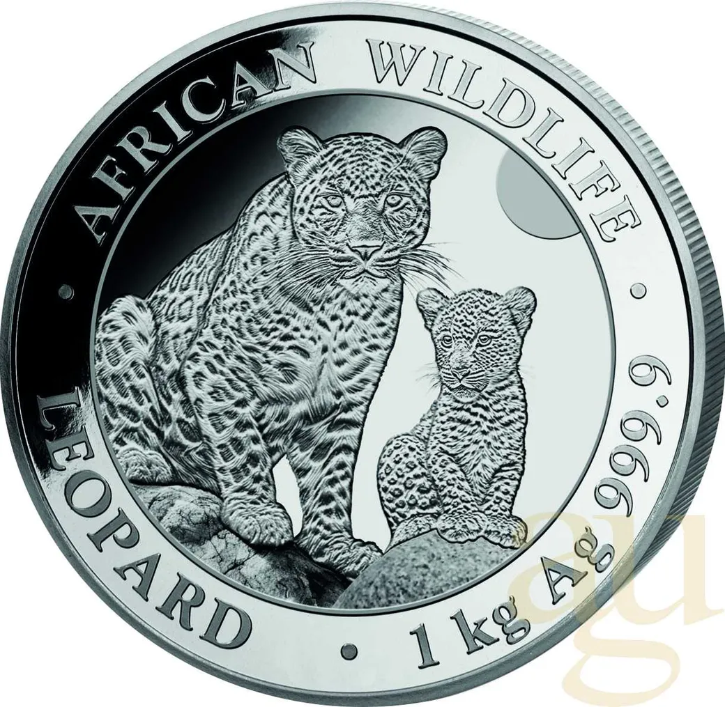 1 Kilogramm Silbermünze Somalia Leopard 2024