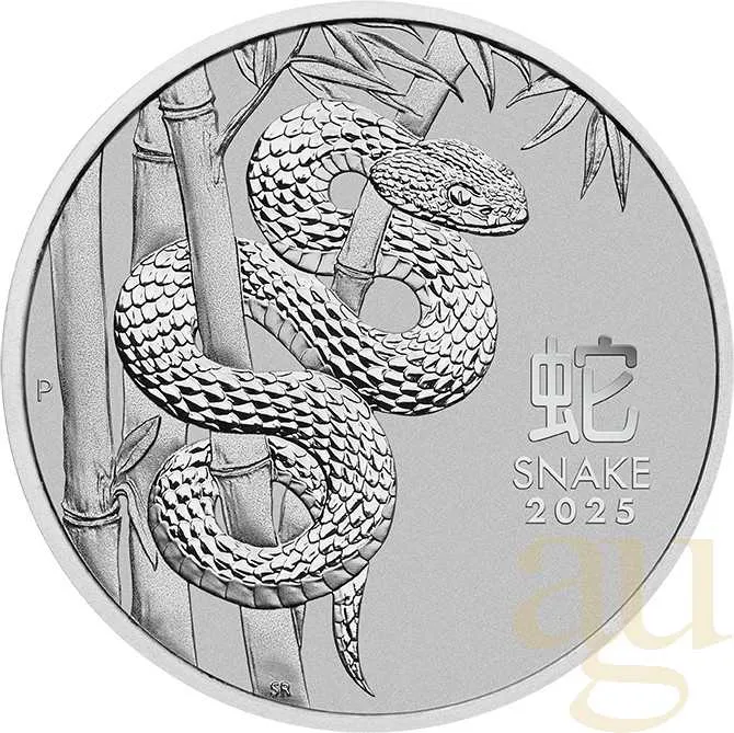 1 Unze Platinmünze Australien Lunar III Schlange 2025