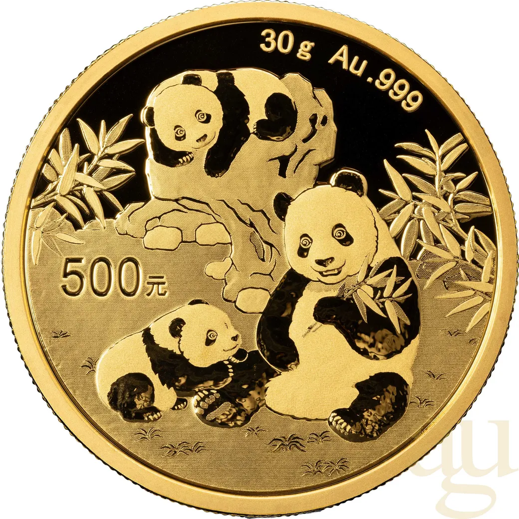 30 Gramm Goldmünze China Panda 2025