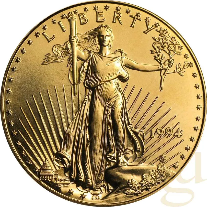1 Unze Goldmünze American Eagle 1994
