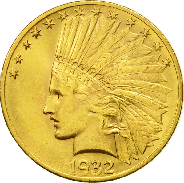 10$ Goldmünze Indianer