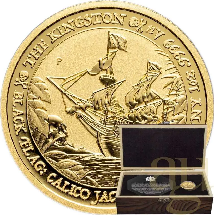 1 Unze Goldmünze Tuvalu - Black Flag - The Kingston 2024
