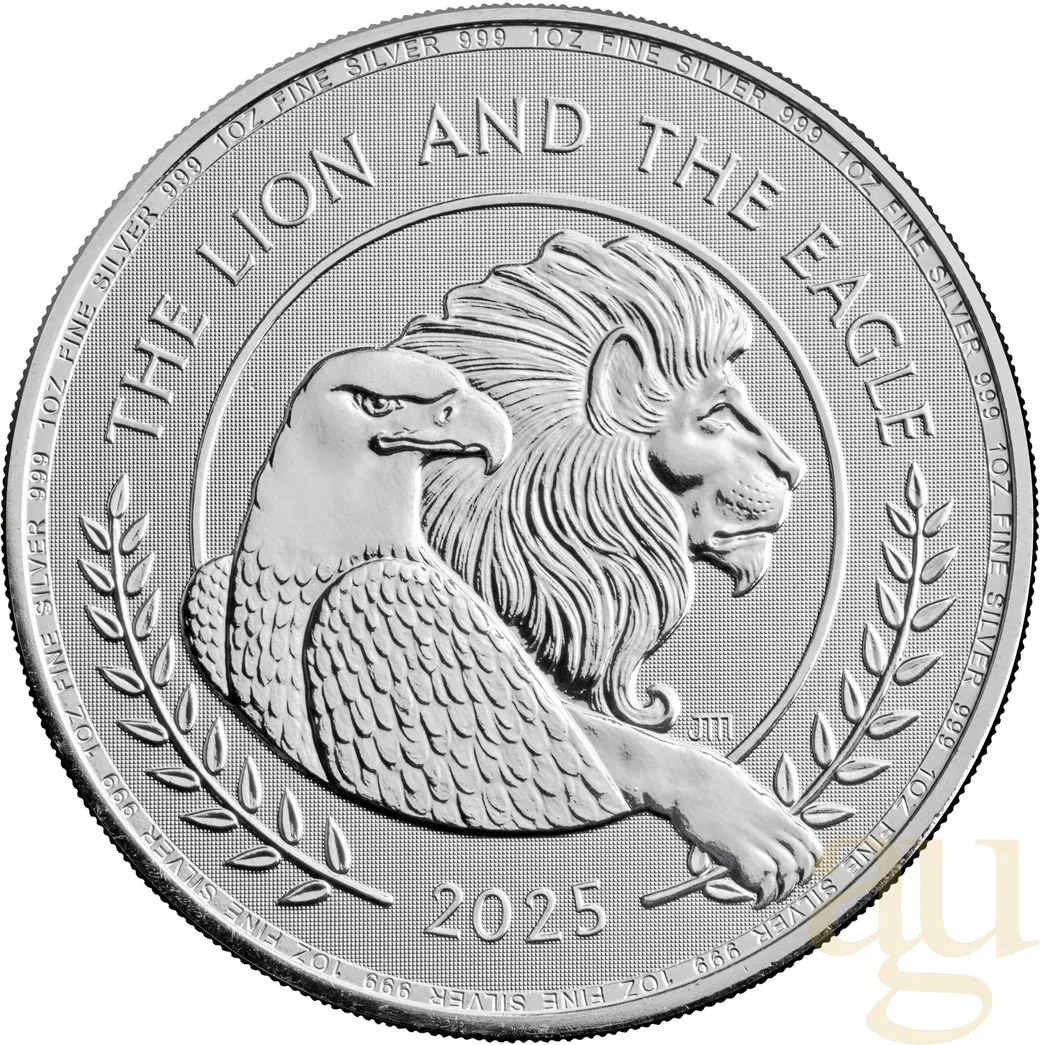 1 Unze Silbermünze British Lion und American Eagle 2025