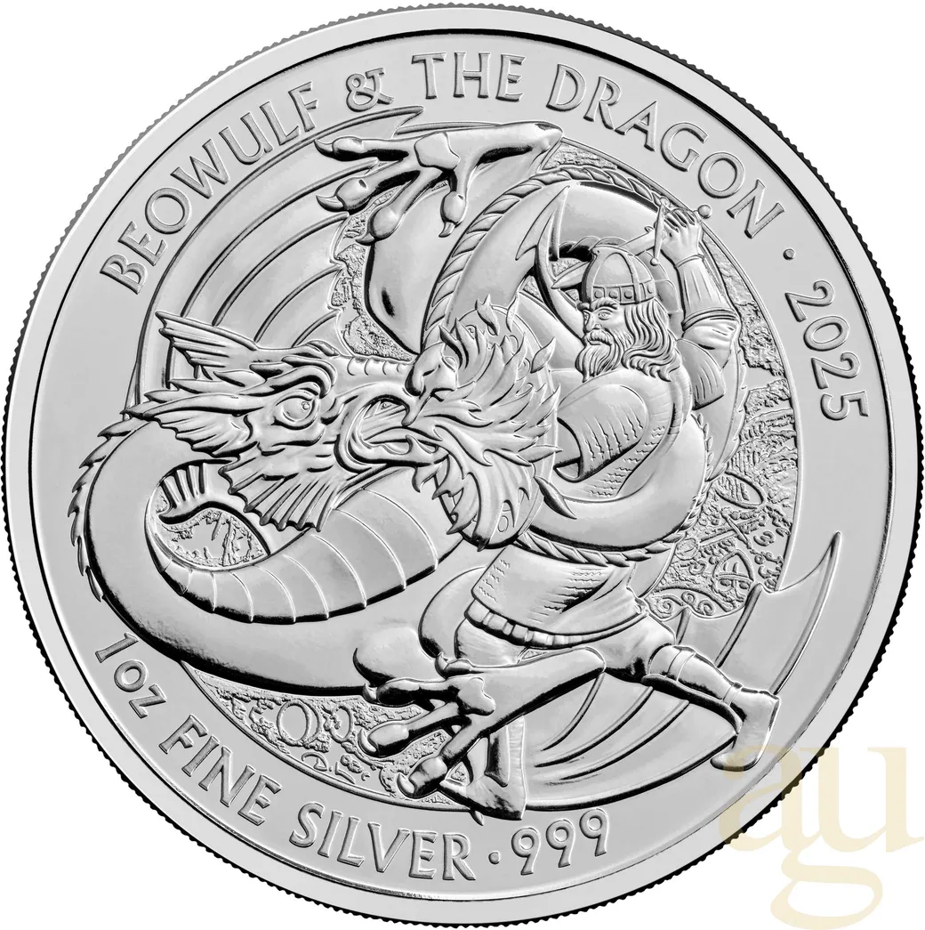 1 Unze Silbermünze Myths and Legends - Beowulf and Dragon 2025
