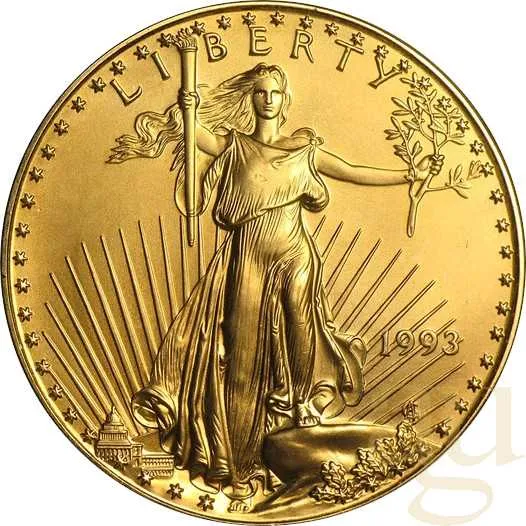 1 Unze Goldmünze American Eagle 1993