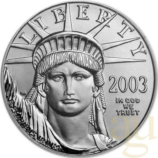 1/2 Unze Platinmünze American Eagle