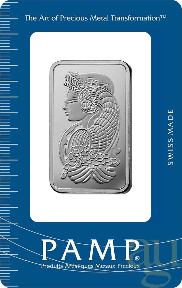 31,1 Gramm Palladiumbarren PAMP Fortuna