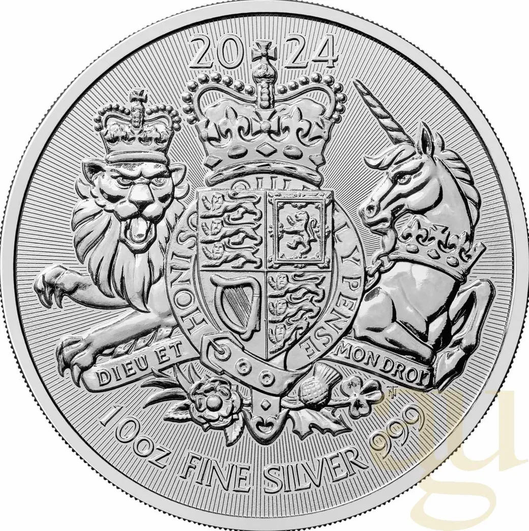 10 Unzen Silbermünze Großbritannien Royal Arms 2024