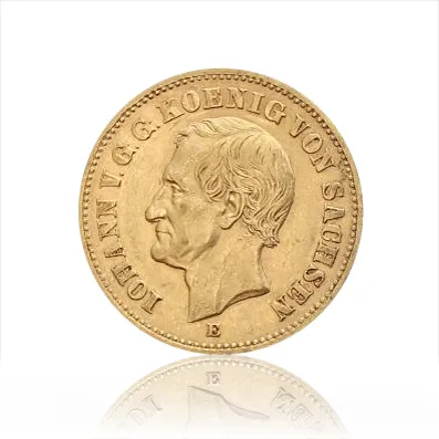 20 Mark Goldmünze Johann König von Sachsen