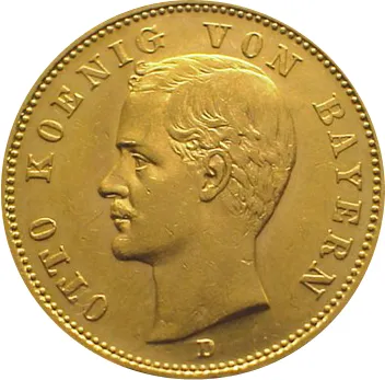 20 Mark Goldmünze Otto König von Bayern