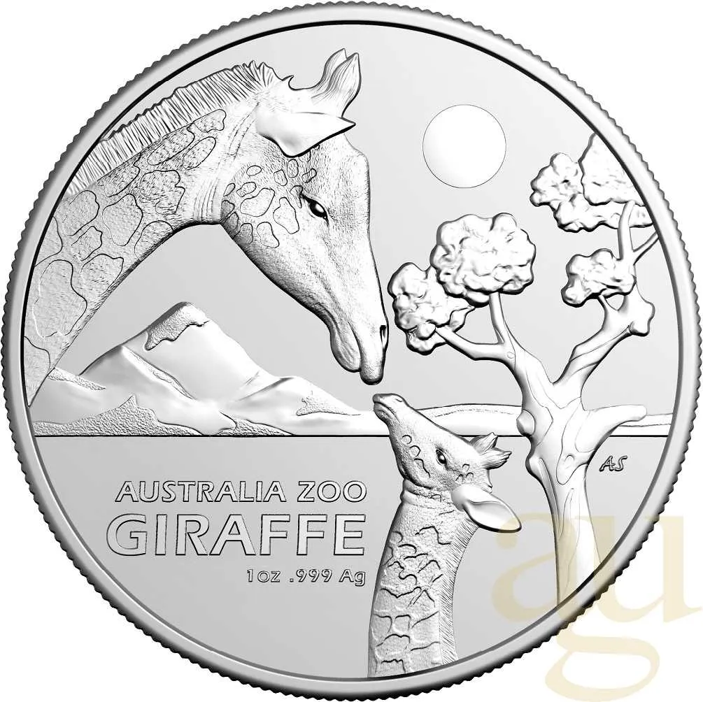 1 Unze Silbermünze Australia Zoo - Giraffe 2024