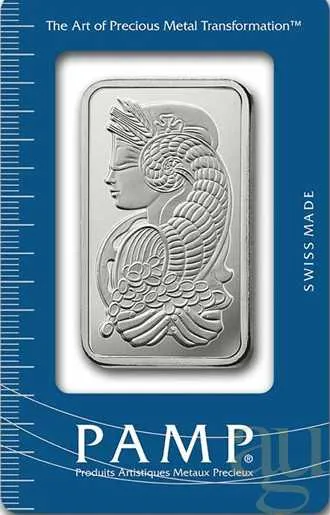 31,1 Gramm Silberbarren PAMP Fortuna
