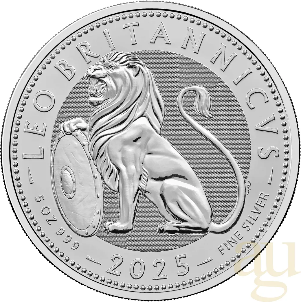 5 Unzen Silbermünze British Lion 2025