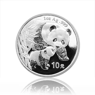 1 Unze Silbermünze China Panda 2004