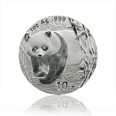 1 Unze Silbermünze China Panda 2002
