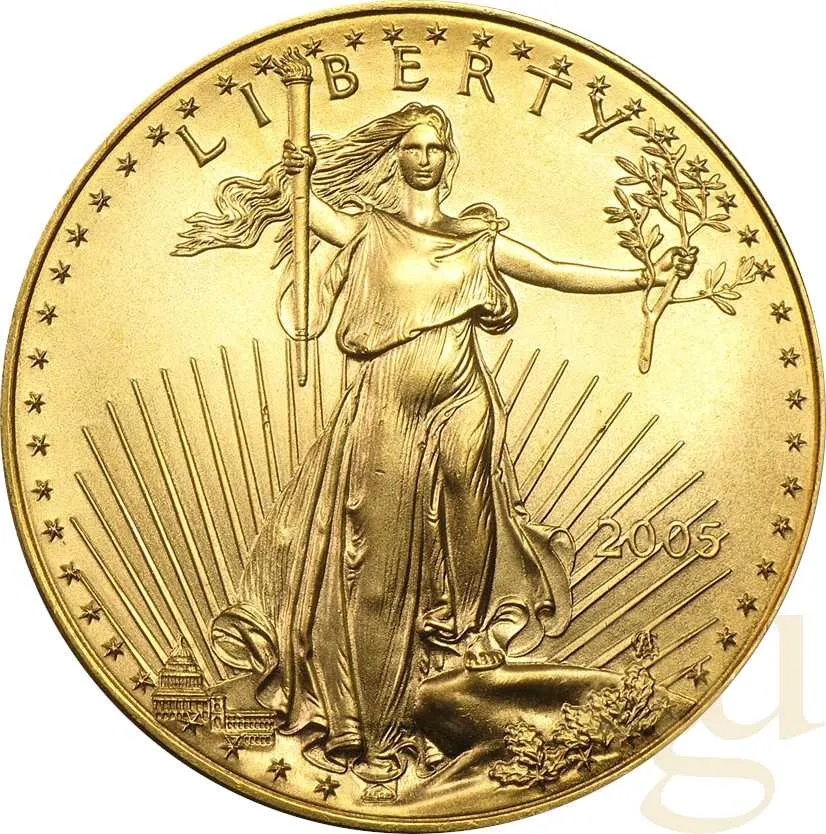1 Unze Goldmünze American Eagle 2005