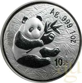 1 Unze Silbermünze China Panda 2000