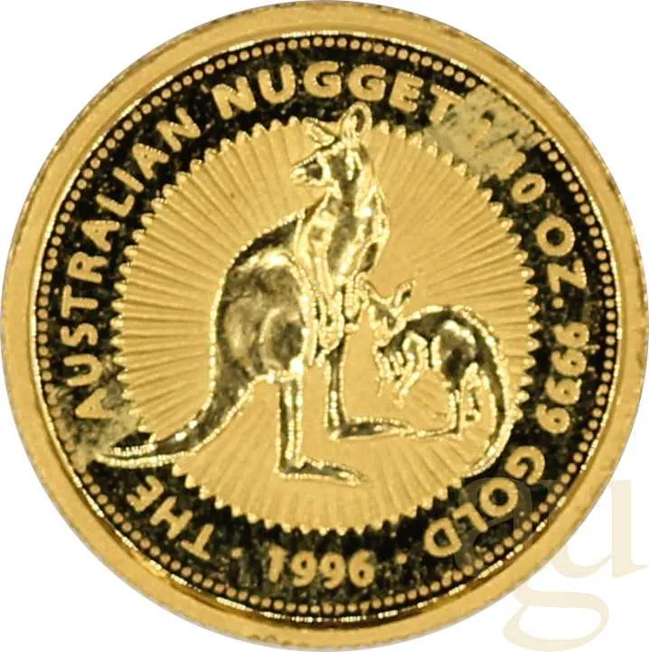 1/10 Unze Goldmünze Australien Känguru 1996