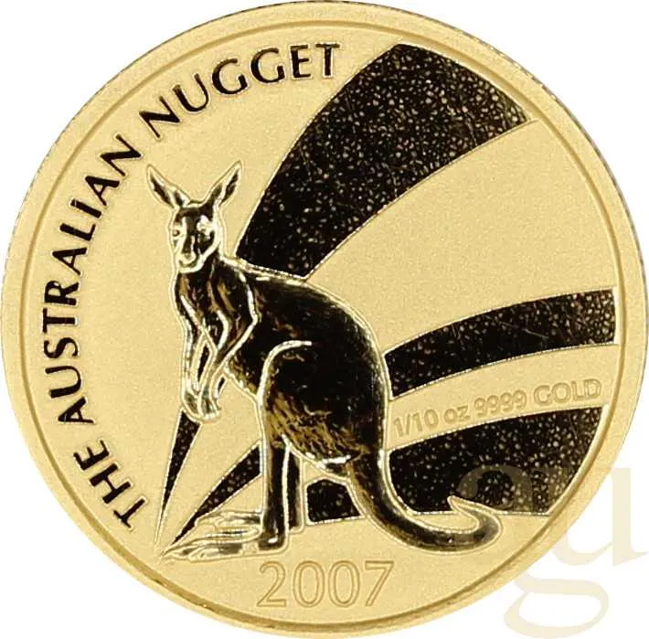 1/10 Unze Goldmünze Australien Känguru 2007