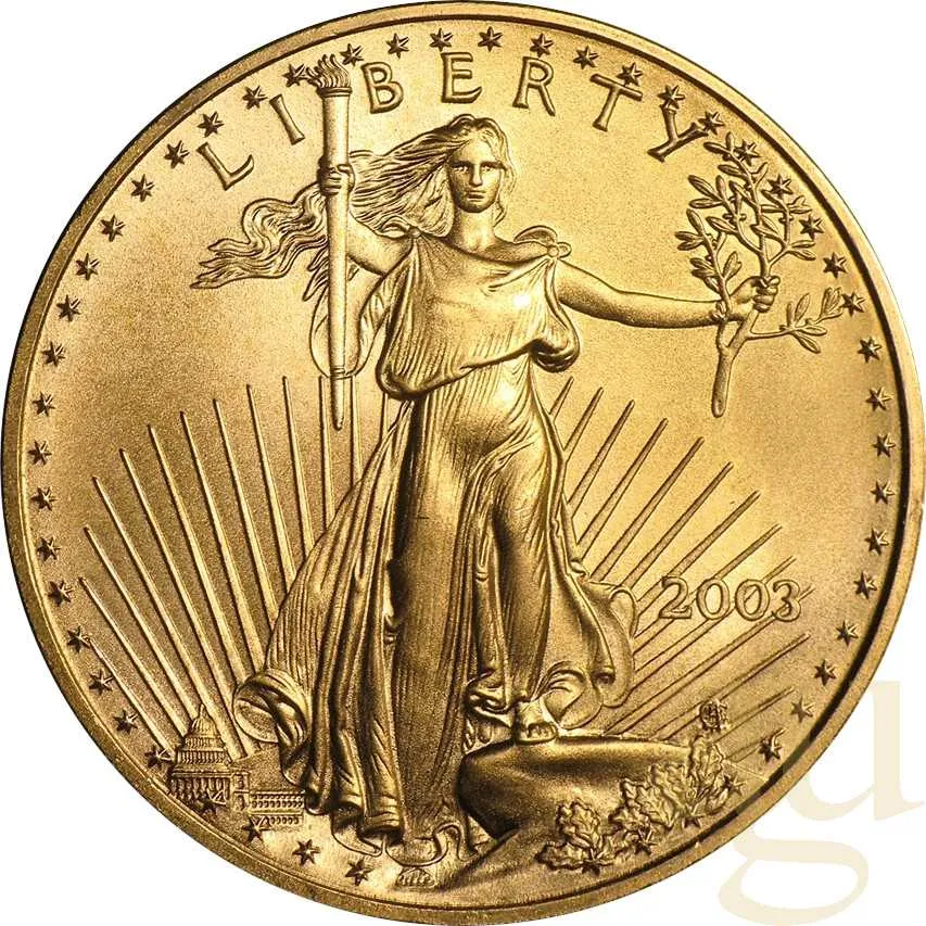 1 Unze Goldmünze American Eagle 2003