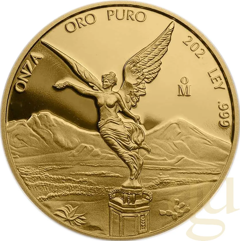 1 Unze Goldmünze Mexiko Libertad 2022 - polierte Platte
