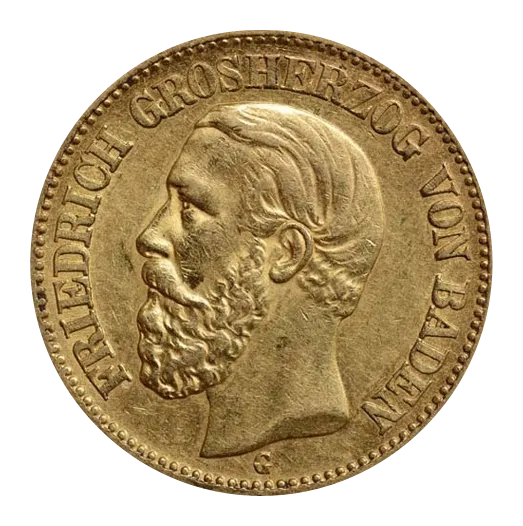 20 Mark Goldmünze Friedrich Grossherzog von Baden