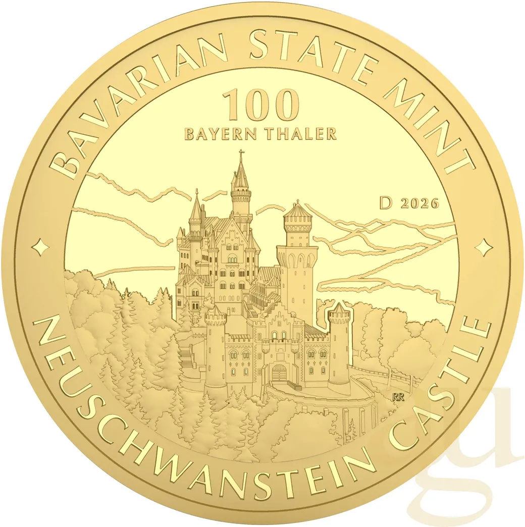 1 Unze Goldmünze Bayern Thaler - Schloss Neuschwanstein 2026