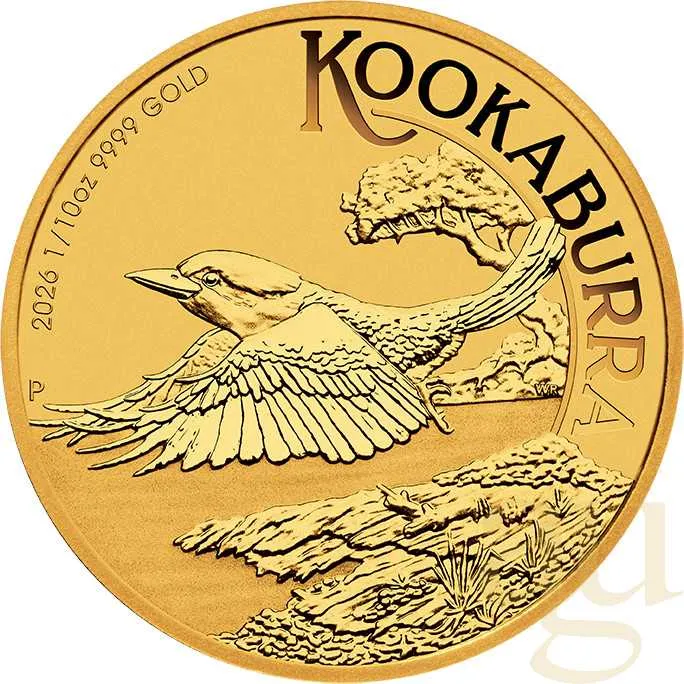 1/10 Unze Goldmünze Australien Kookaburra 2026