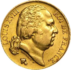 20 Francs Louis XVIII (1816-1824)