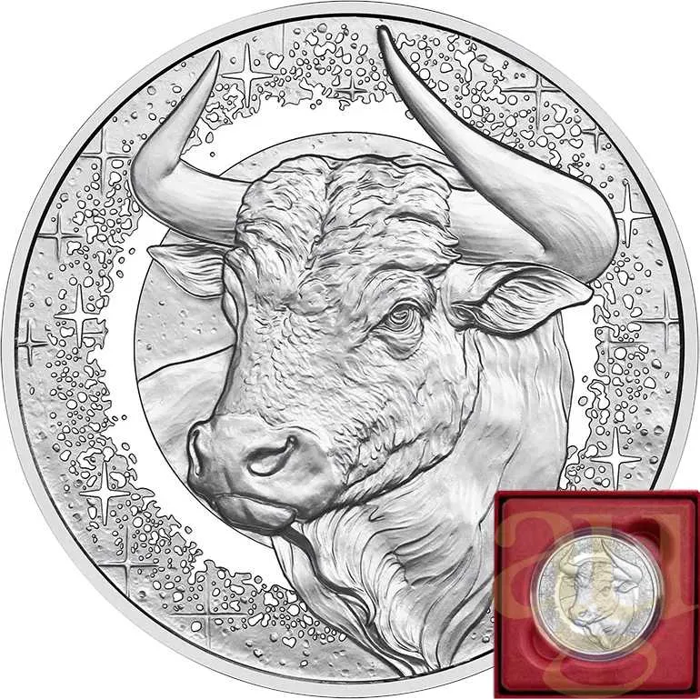 20 Euro Silbermünze Österreich Sternzeichen - Stier 2026 - polierte Platte