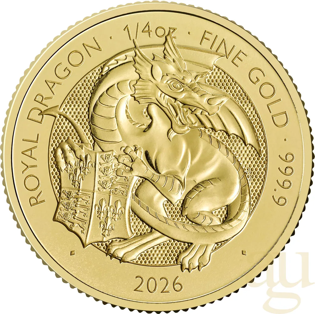 1/4 Unze Goldmünze Tudor Beasts Royal Dragon 2026