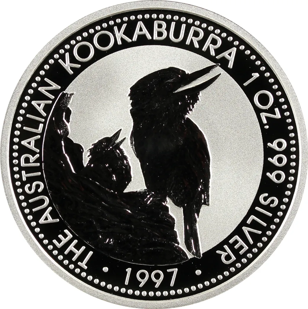 1 Kilogramm Silbermünze Australien Kookaburra 1997