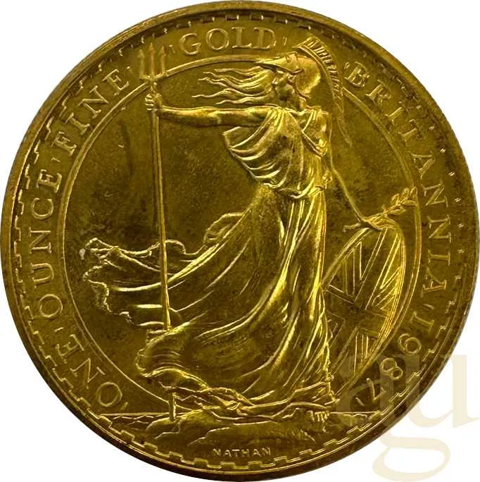 1 Unze Goldmünze Britannia 1987