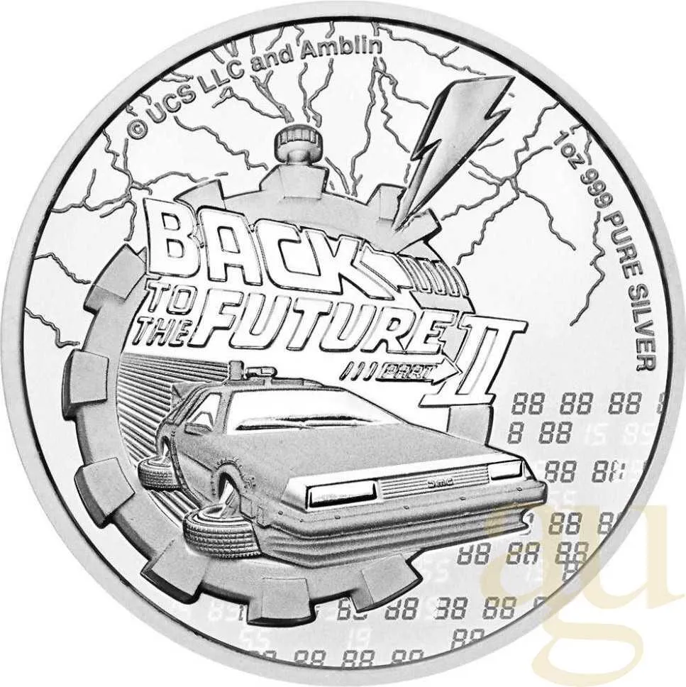 1 Unze Silbermünze Niue Back to The Future 2021