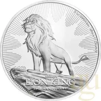 1 Unze Silbermünze Disney - König der Löwen - Lion King 2019