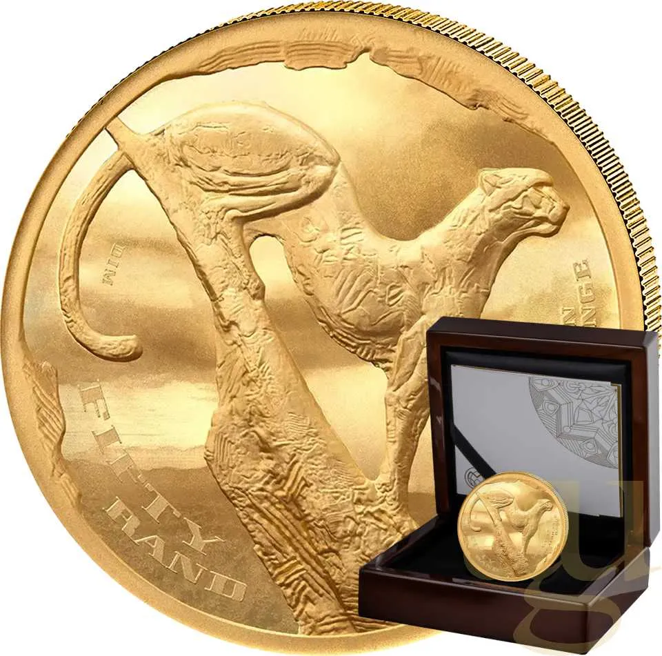 1/4 Unze Goldmünze Südafrika The African Range Gepard 2026 - High Relief