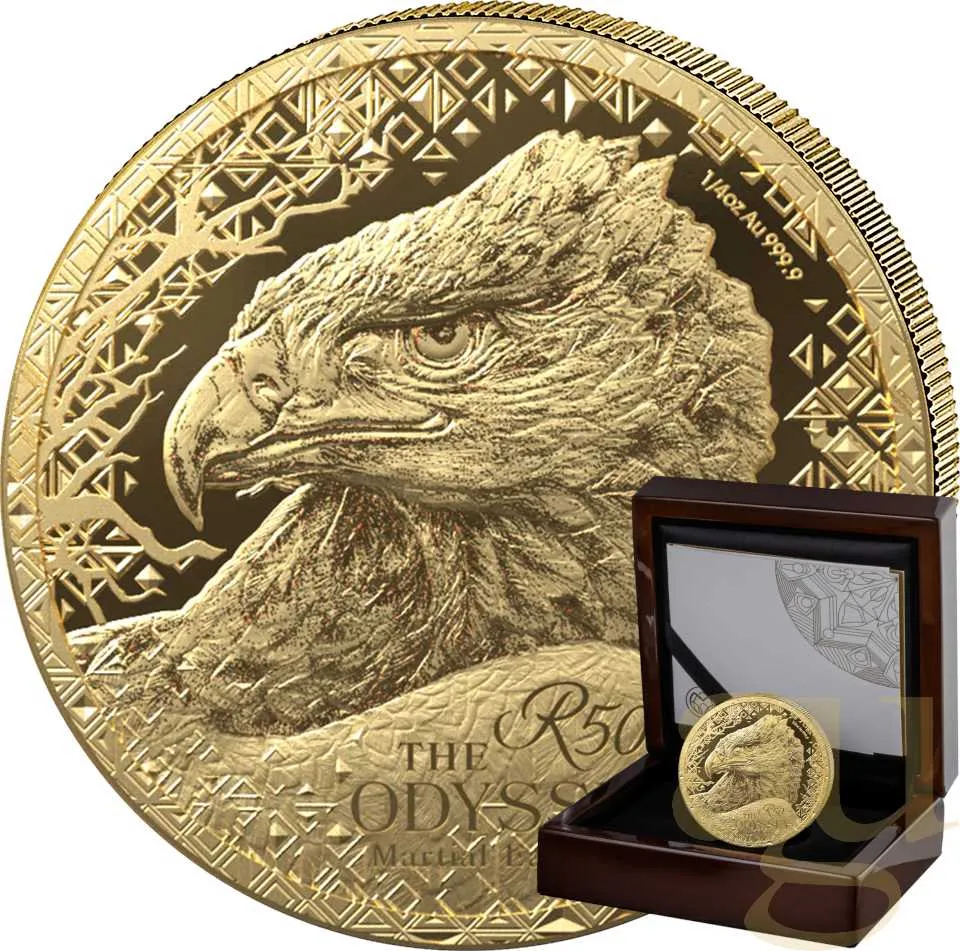 1/4 Unze Goldmünze Südafrika Odyssey of the Sky Martial Eagle 2026