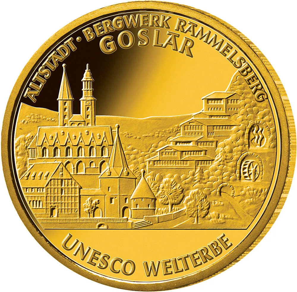 1/2 Unze Goldmünze - 100 Euro Goslar 2008 (D)