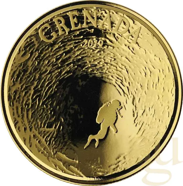 1 Unze Goldmünze EC8 Grenada - Scuba Diver 2019