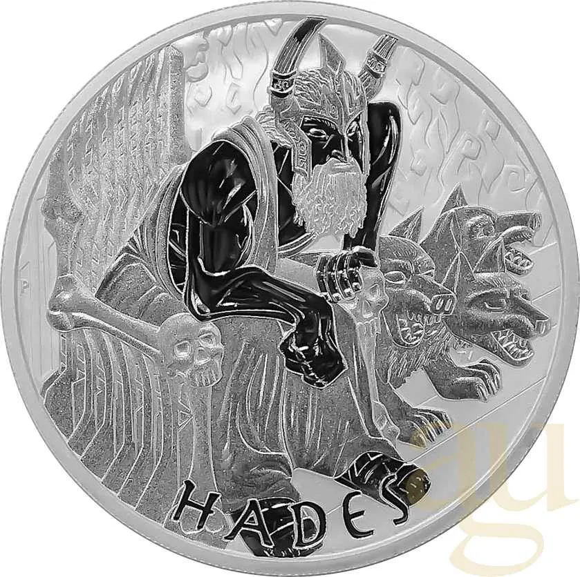 1 Unze Silbermünze Tuvalu - Gods of Olympus - Hades 2021