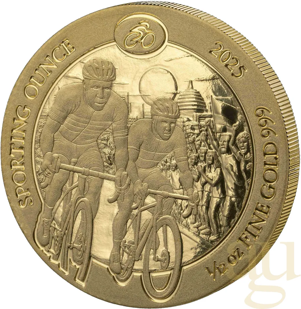 1/12 Unze Goldmünze Ruanda Sporting Serie - Radsport 2025