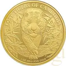 1 Unze Goldmünze Kambodscha Lost Tigers 2026
