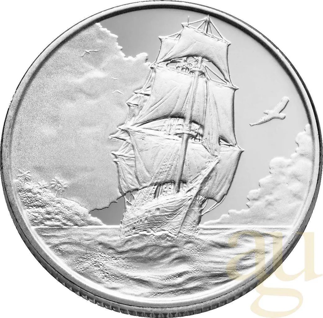 1 Unze Silbermünze Ascension Island - Segelschiff 2025